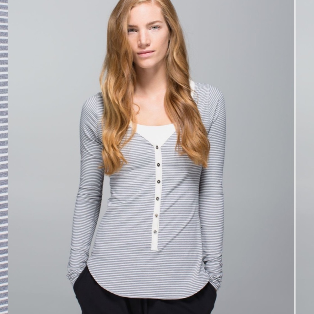 lululemon henley longsleeve stripe 6